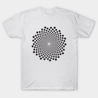 Fibonacci Sequence: Spiraling Dots T-Shirt